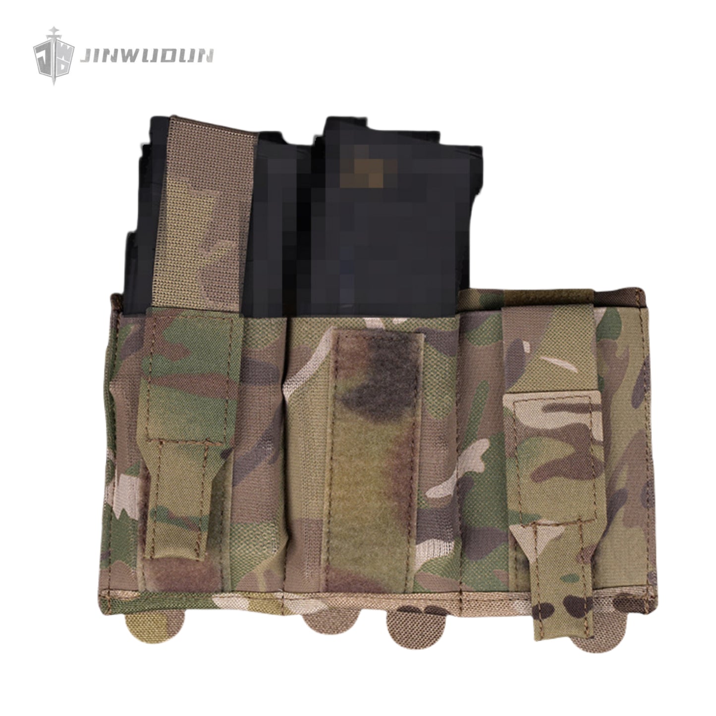 Lightweight triple flip cover elastic function bag 5.56/7.62MOLEL mounting accessory bag