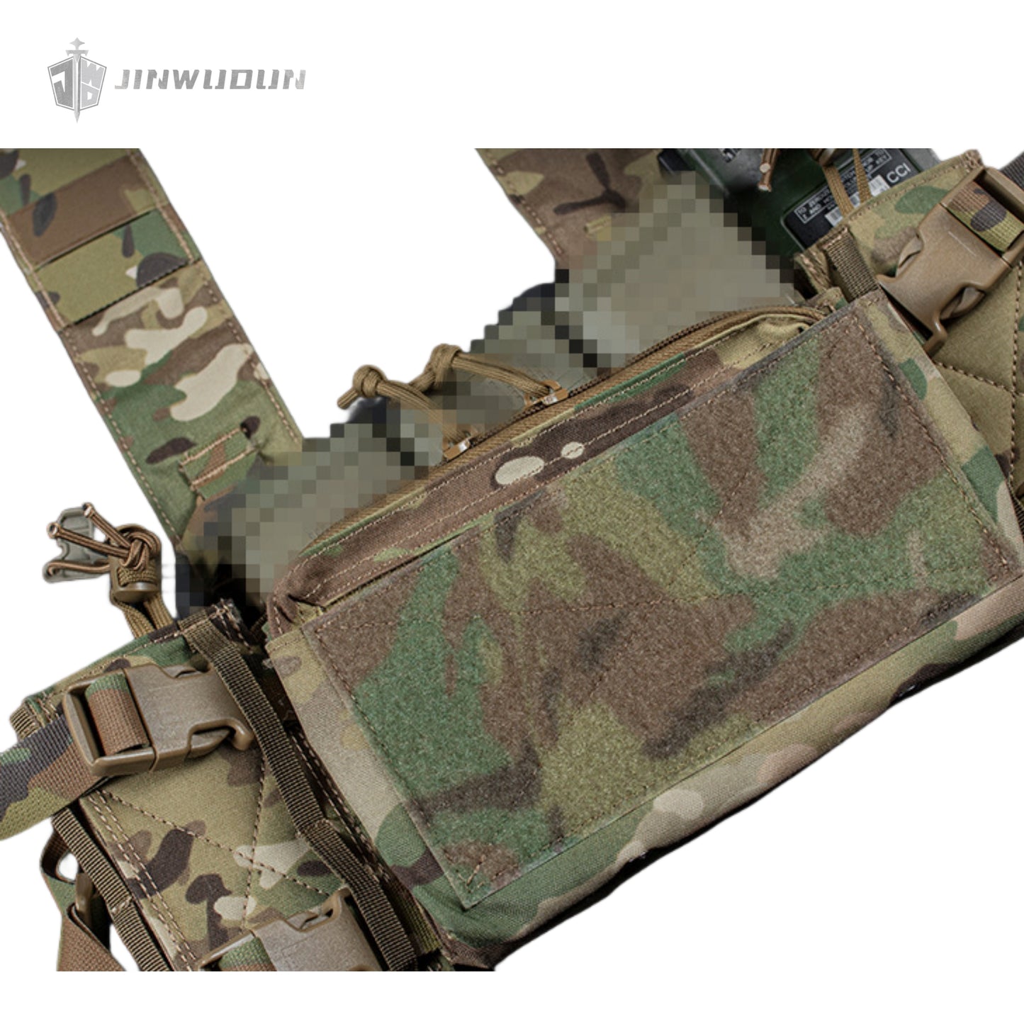 Zipper storage bag Velcro MK4 small tactical chest hanging zipper cover expansion accessories