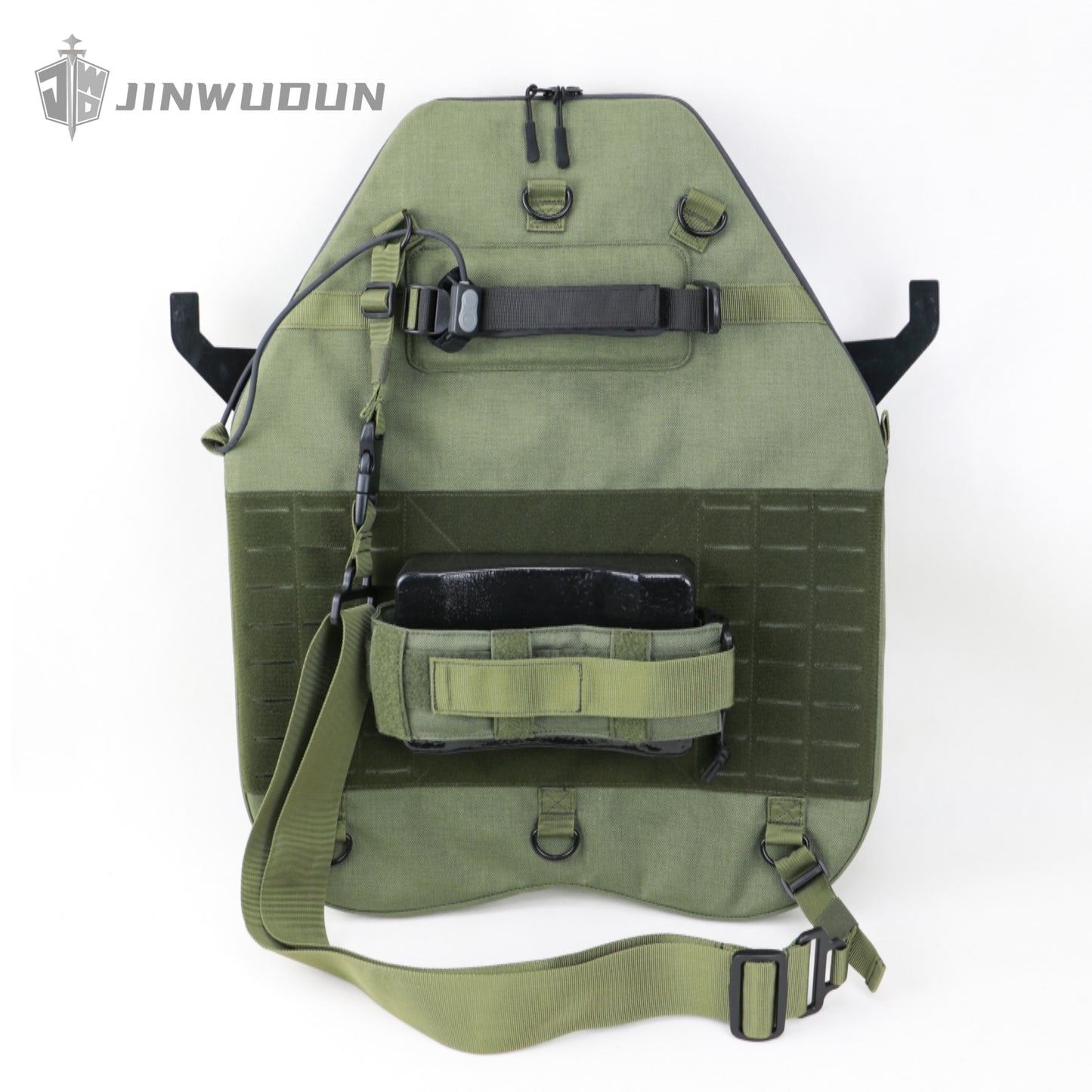 JWD-Level NIJ IIIA tactical quick-response bulletproof shield, lightweight and multi-purpose with strobe light, UHMWPE material