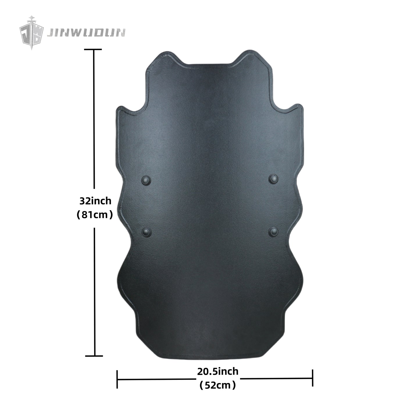"NIJ IIIA+ Irregular Bulletproof Shield | UHMWPE Material with Polyurea Coating | 20.5x32-inch