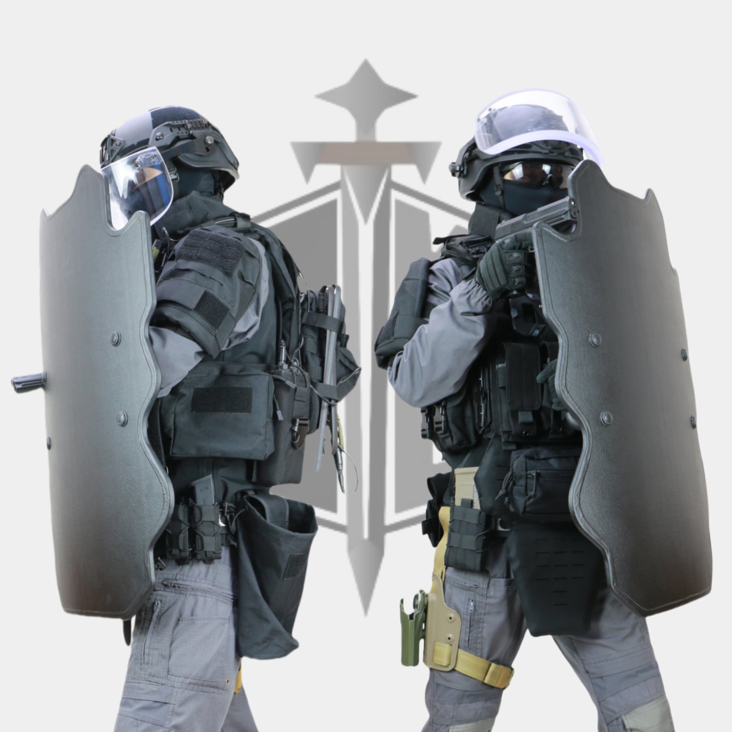 "NIJ IIIA+ Irregular Bulletproof Shield | UHMWPE Material with Polyurea Coating | 20.5x32-inch