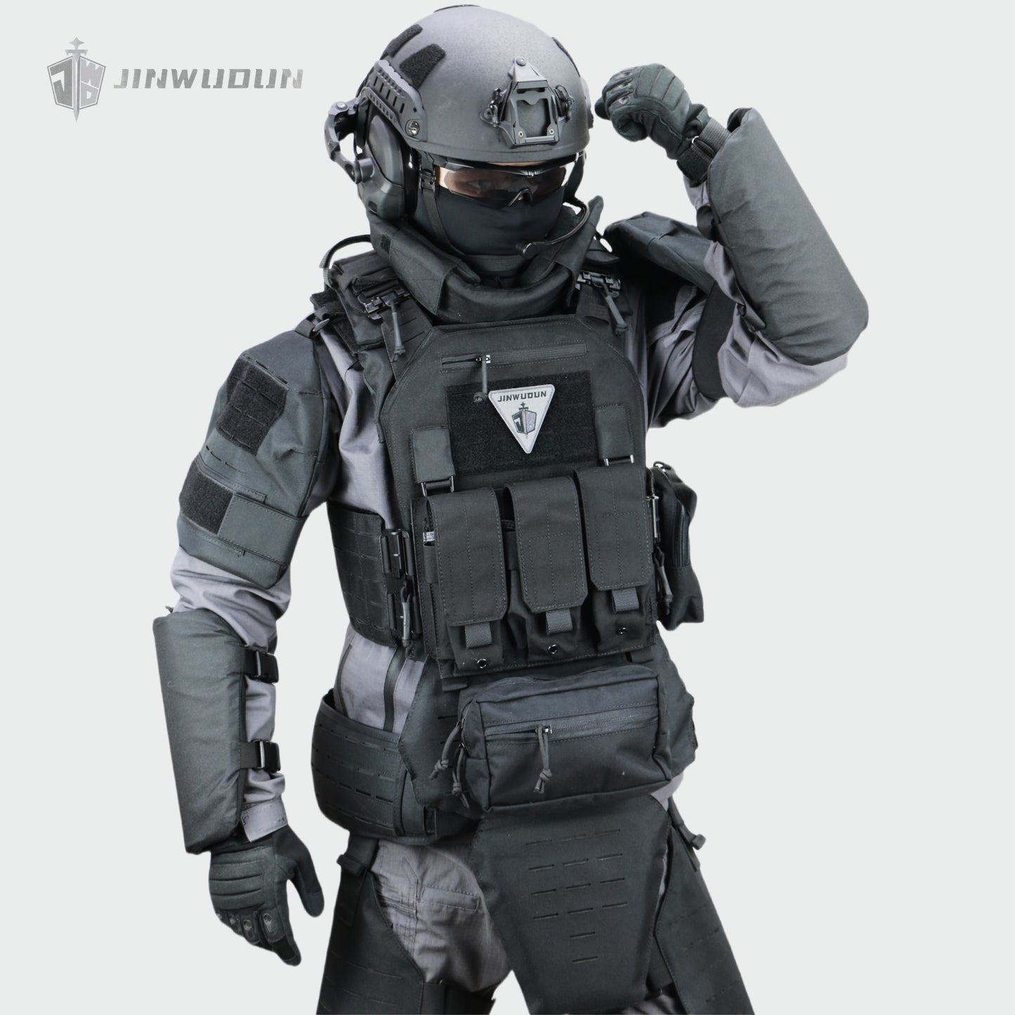 JWD-Bulletproof arm guard, NIJ-IIIA bulletproof, 1000D polyester material tactical bulletproof kit