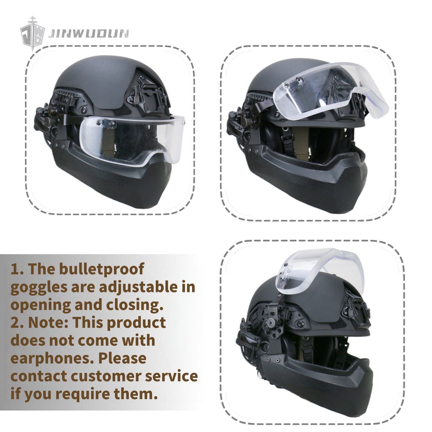 Level NIJ III Ballistic Helmet - Modular Omni-Protective Tactical Ballistic Helmet