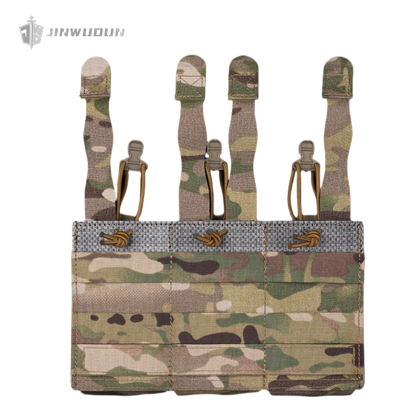 Lightweight triple elastic functional bag 5.56/7.62 multifunctional tactical molle storage bag