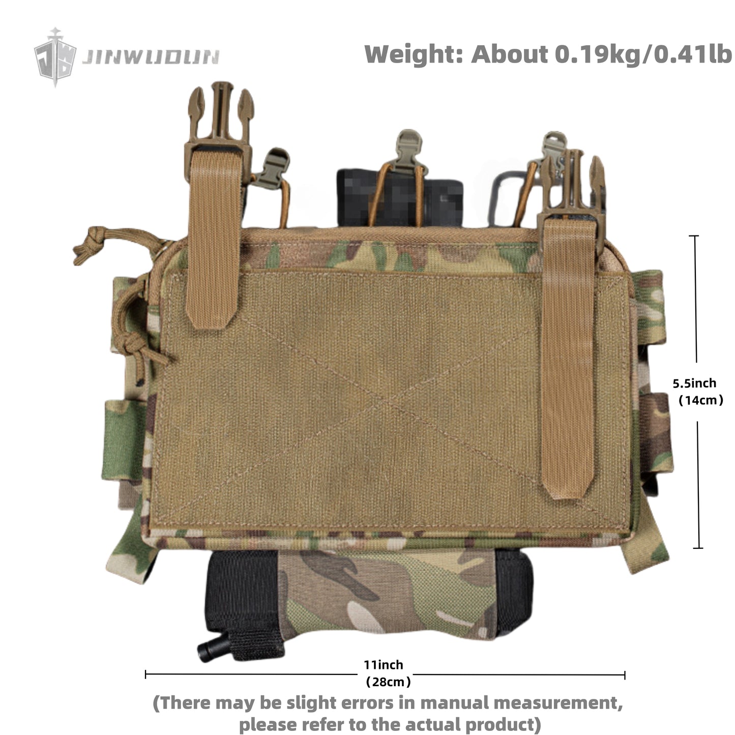 Elastic 5.56mm triple function bag double layer detachable carrying tourniquet tactical vest accessory bag
