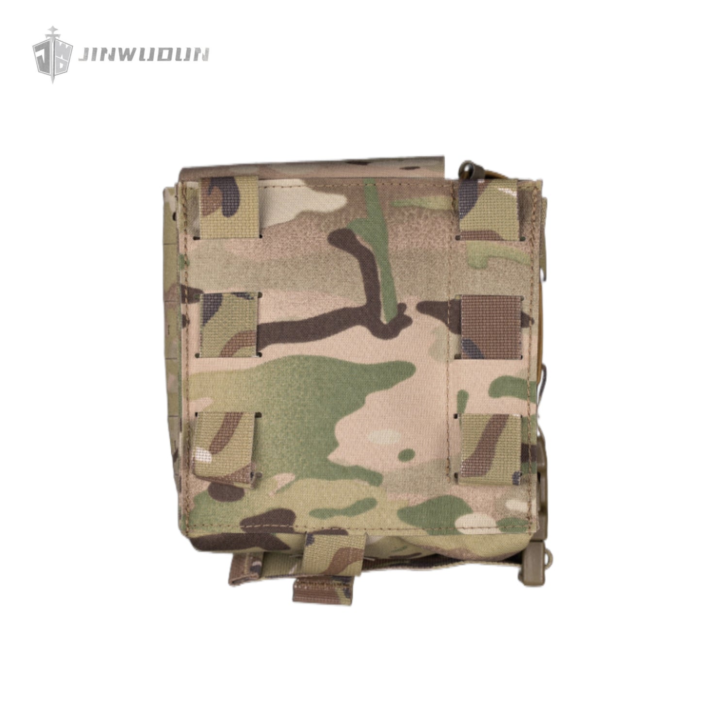 Tactical vest chest molle expansion pack, radio side bag, large multi-functional auxiliary bag