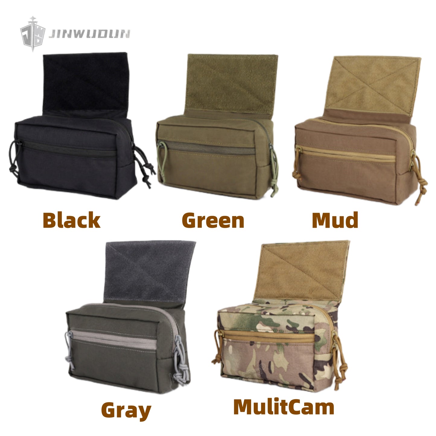 Lightweight tactical vest expansion lower abdomen accessory bag multifunctional tactical storage bag