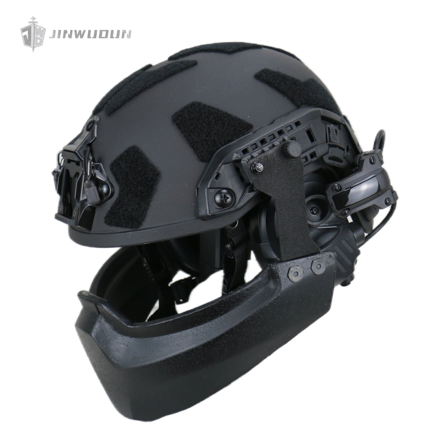 JWD-NIJ IIIA bulletproof jaw guard FAST helmet dedicated bulletproof mask can be removed