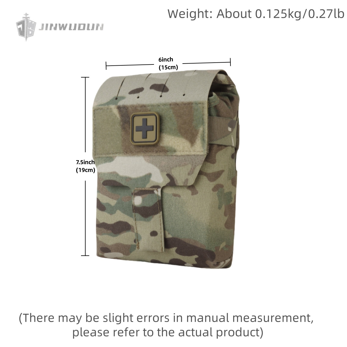 Lightweight MOLLE backplate first aid medical kit