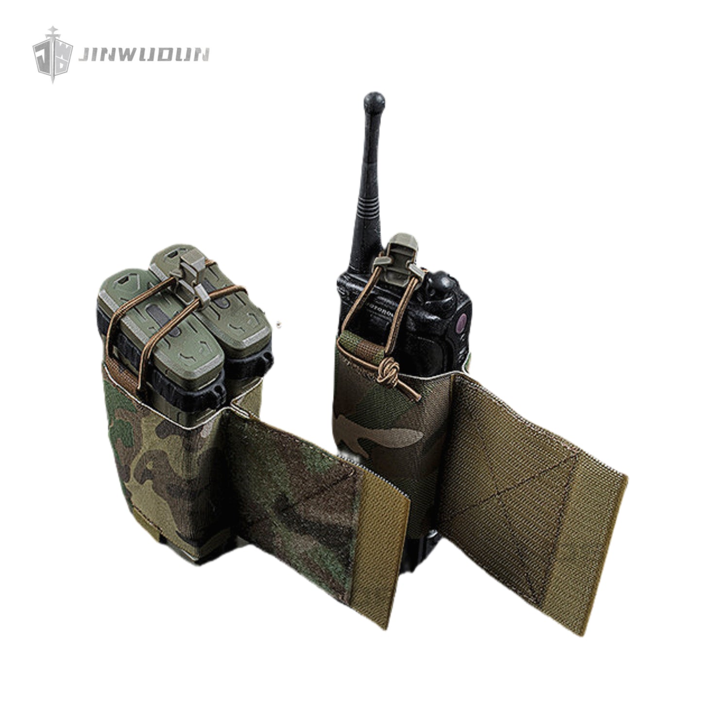 V2 Side Bag Velcro Tactical Expansion Portable Storage Bag Matte Fabric