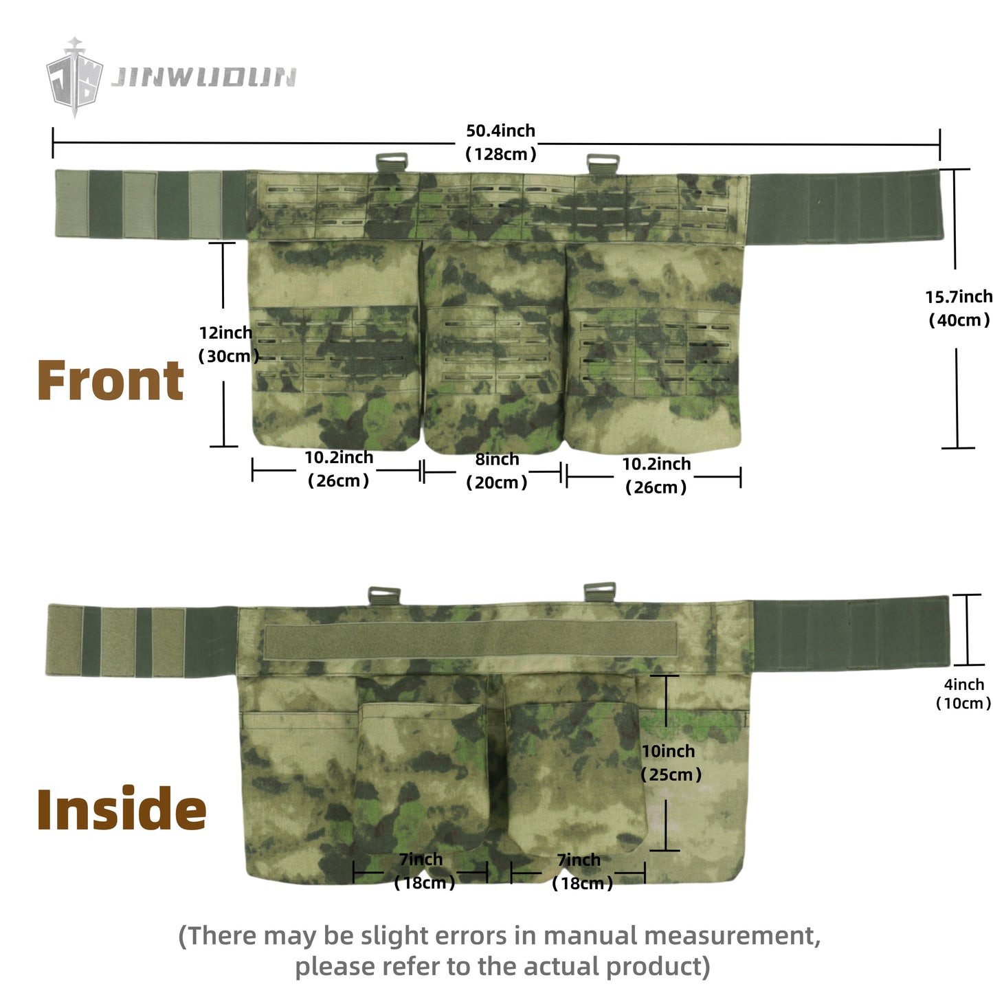 NIJ-IIIA bulletproof skirt armor tactical skirt armor laser cutting multifunctional MOLLE