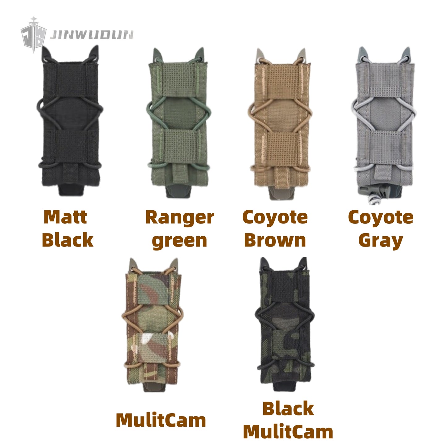 Solid color Tiger 9mm function pack matte cloth MOLLE accessory pack wargame storage bag