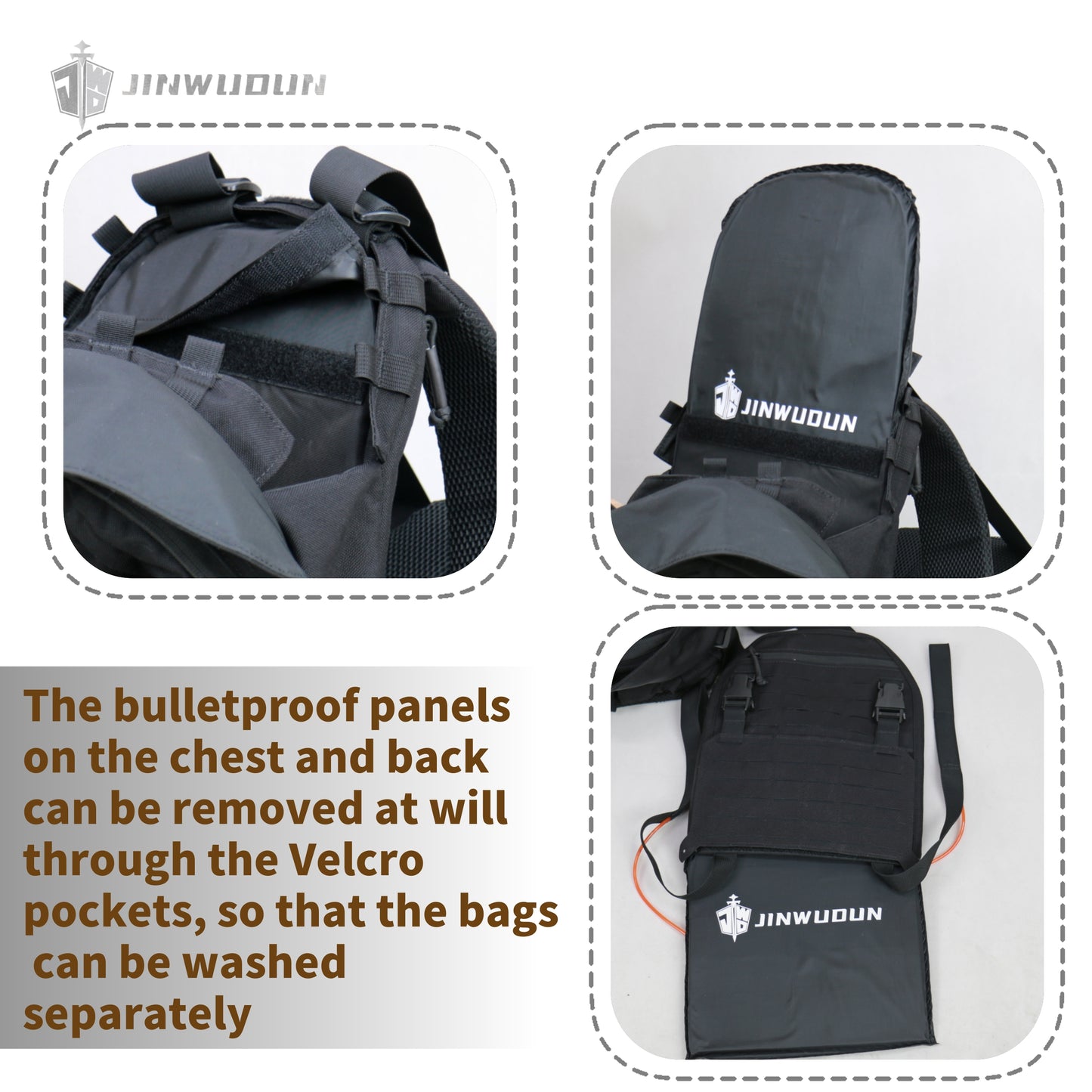 NIJ IIIA Bulletproof Backpack: Transforms into Tactical Vest in 3 Seconds, Made with Durable Cordura Material