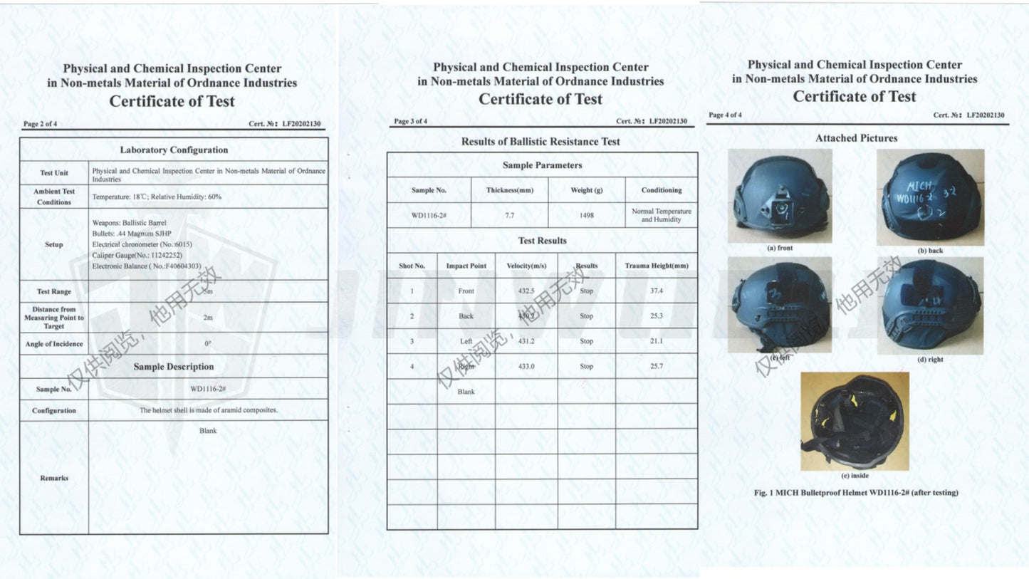 MultiCam MICH2000 Bulletproof Helmet - U.S. NIJ standard level IIIA