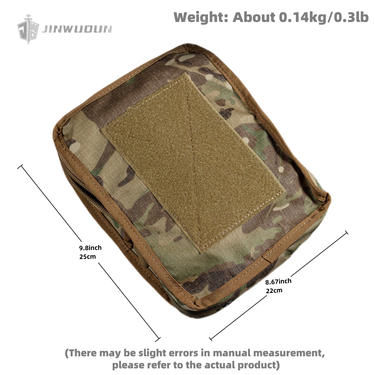 Square sundries Molle system zipper waist seal outdoor tactical small bag GP auxiliary bag (high)