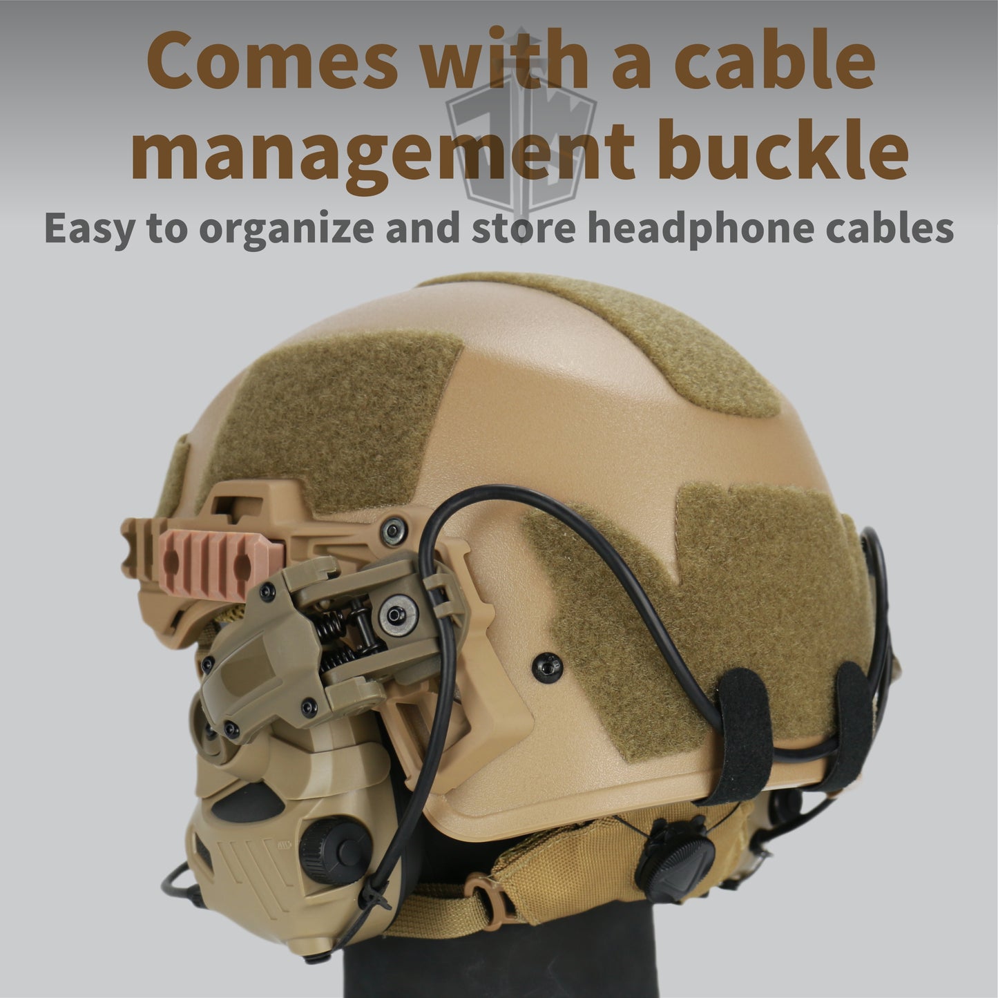 JWD-P30 Tactical Headset | Noise Reduction & Sound Pickup | Compatible with WENDY/FAST Helmets | Durable PC Material