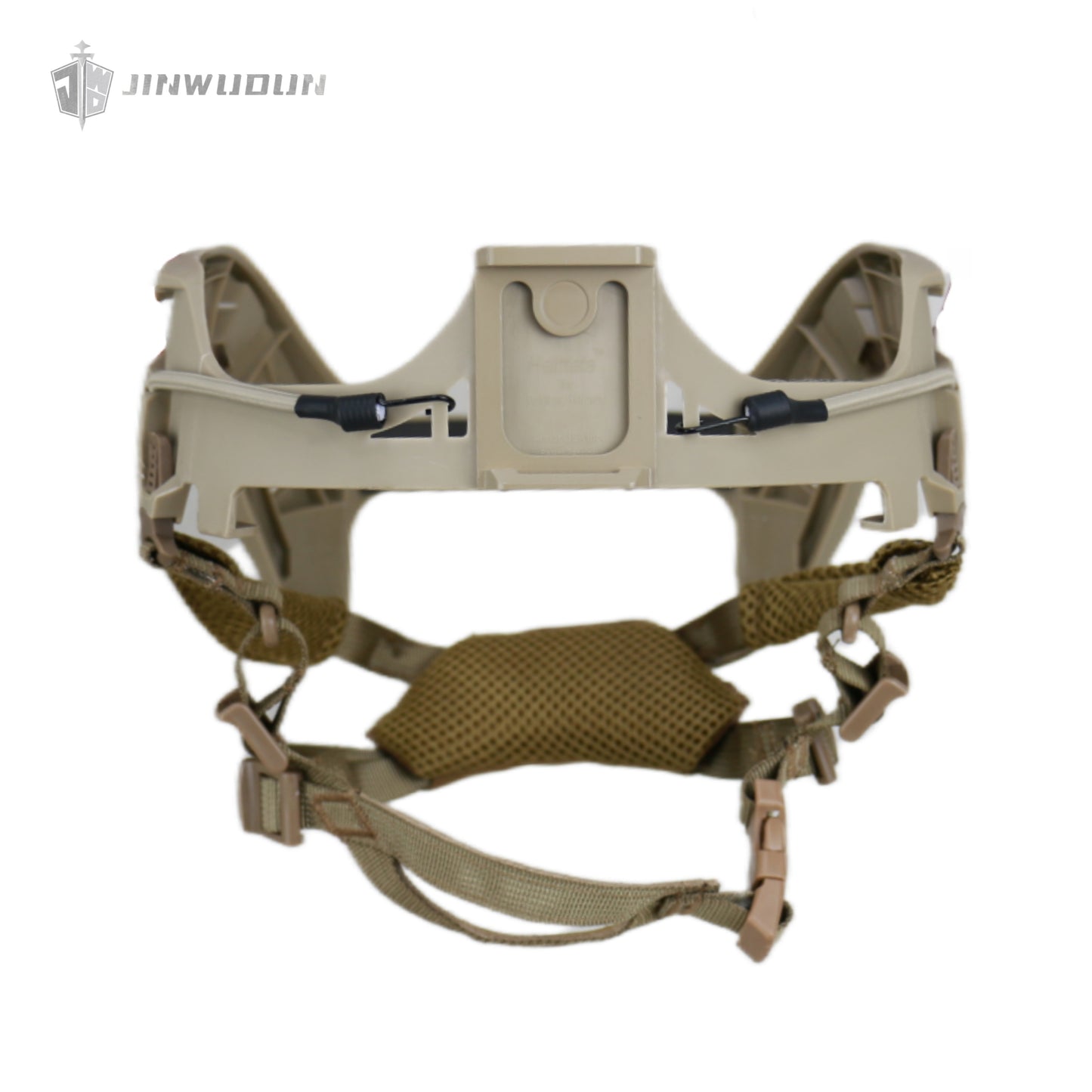 ACH MICH2000 Ballistic Helmet NIJ Level IIIA - Ballistic Helmet + Bolt-less Rail System with Integrated Night Vision Goggle Mount & Bungees