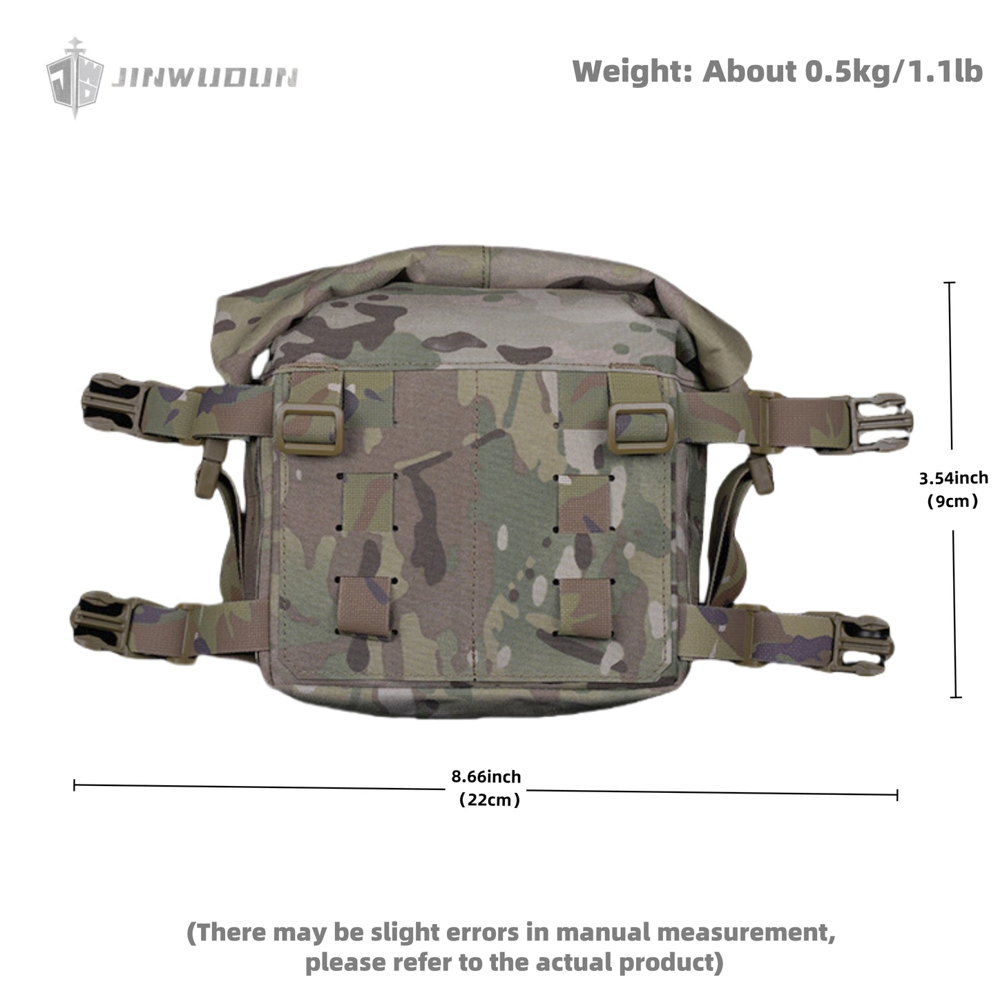 Alpha Tactical Chest Mount Compatible with VE-86 Storage Expansion Bag Open Pocket for Easy Access