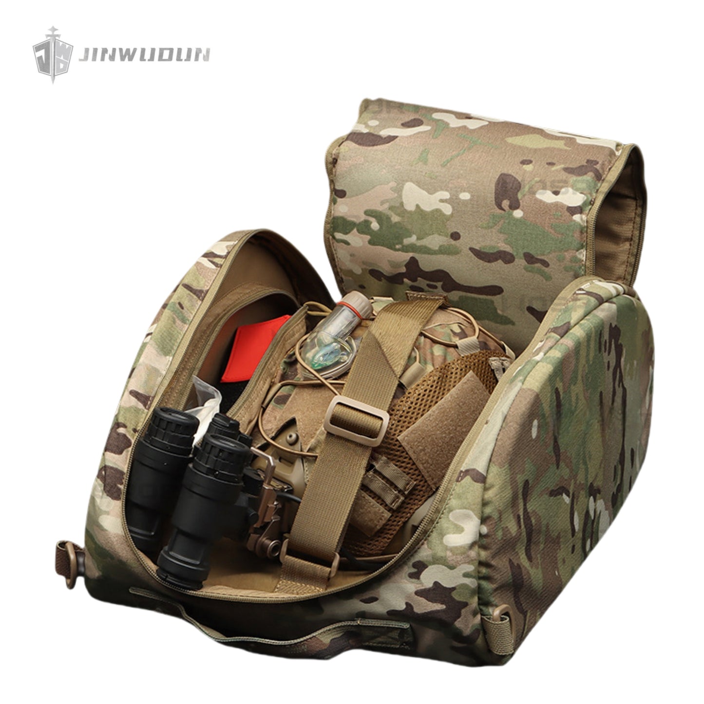 Large capacity tactical equipment storage tactical helmet storage handbag