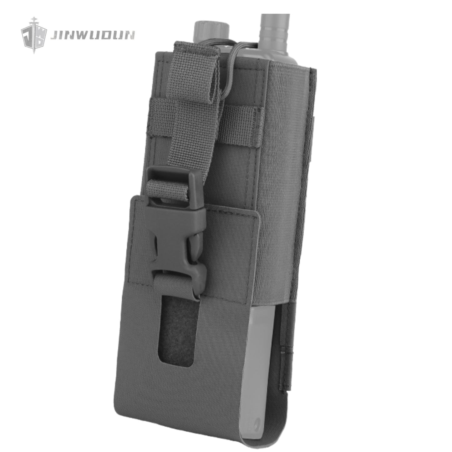 Lightweight Universal Radio Bag MOLLE Mount Adjustable Size Tactical Vest Accessory Bag