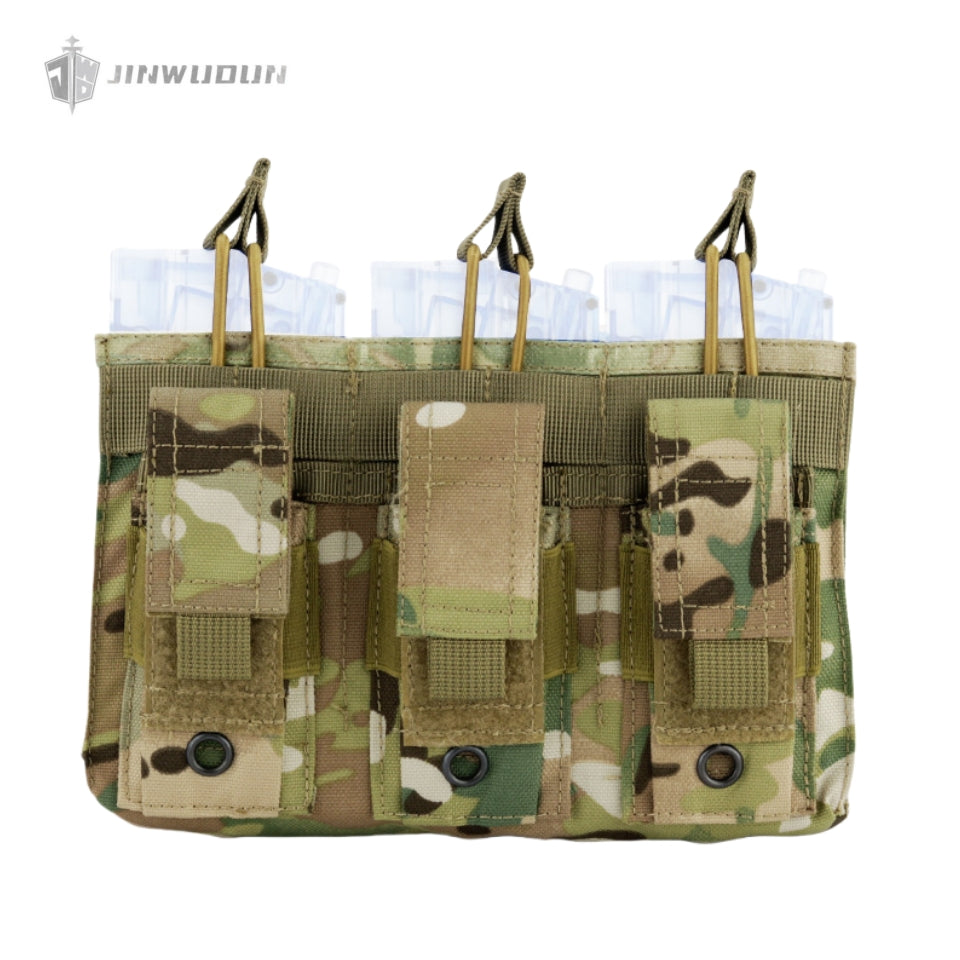Multifunctional tactical triple bag MOLLE system tactical equipment accessory bag