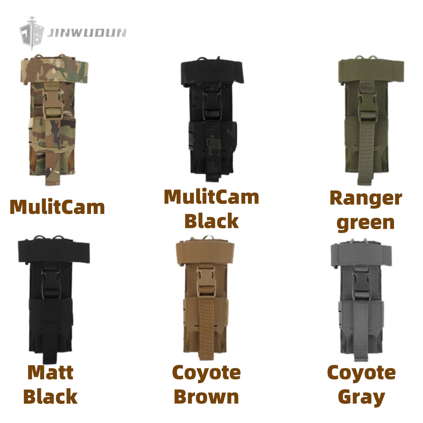 Outdoor tactical vest MOLLE radio bag military fan protective cover storage bag universal radio bag