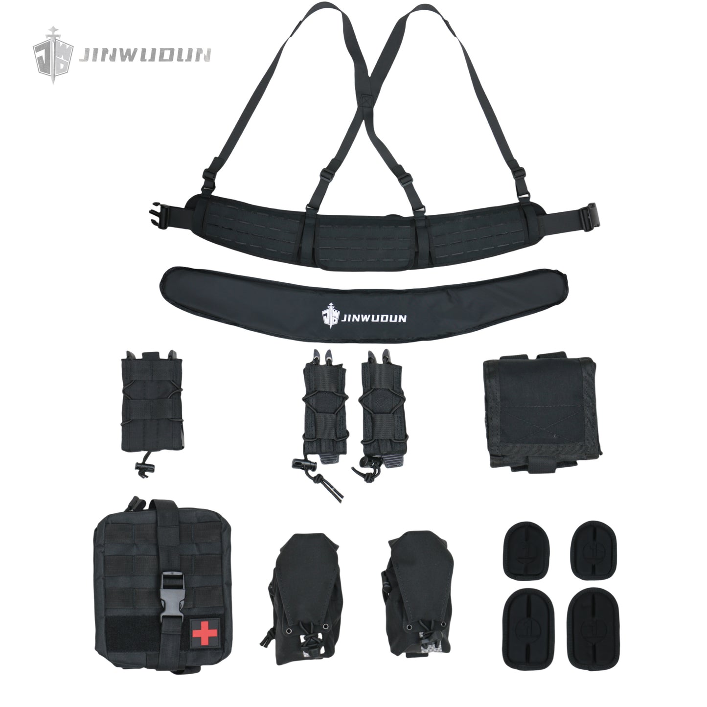 Ballistic Tactical Waistband 1000D Polyester with Molle webbing for a wide range of accessories