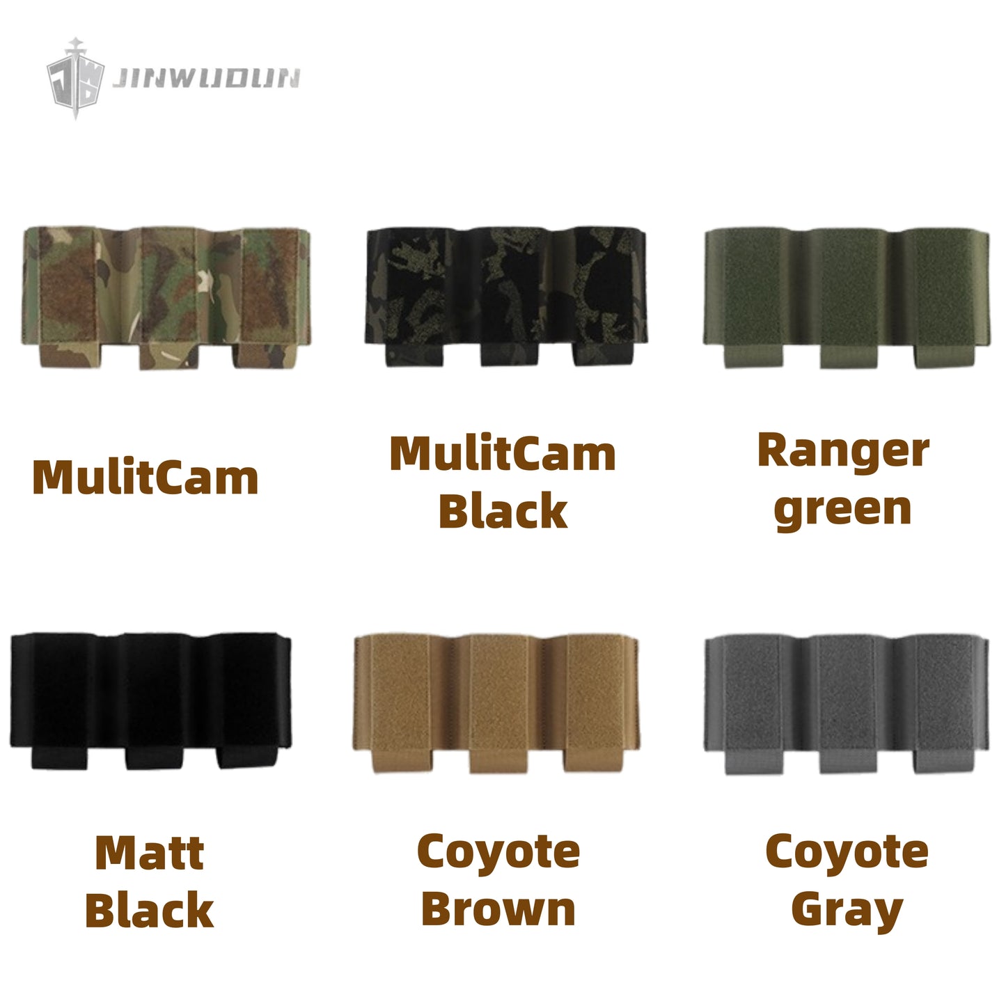 Triple 7.62 function pack (built-in) with Velcro for various tactical vests and chest mounts