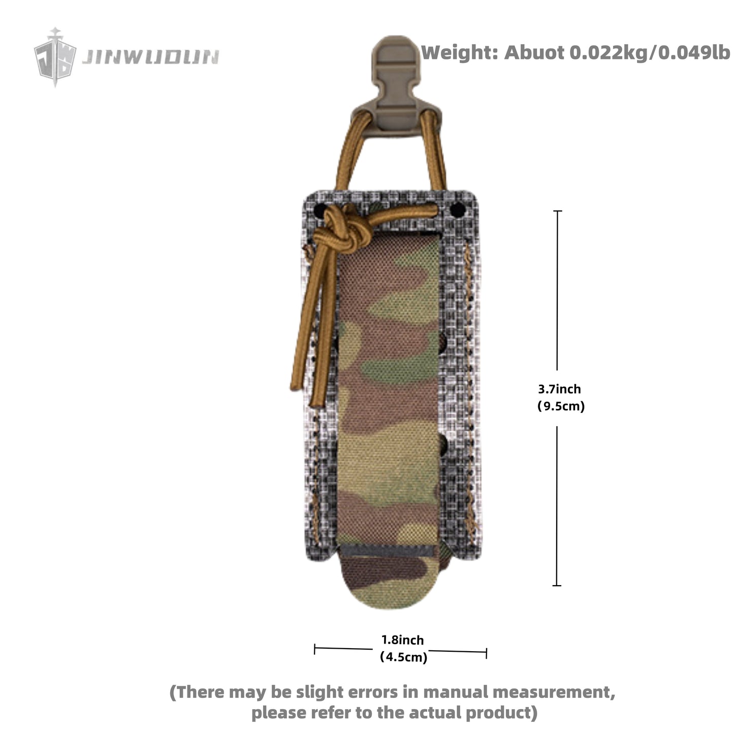 Single elastic functional bag 9mm magazine pouch flashlight holster Molle vest accessory bag