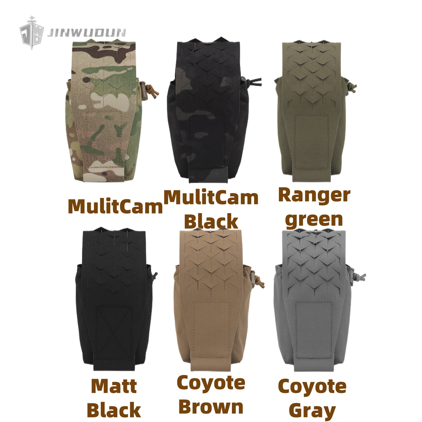 Compatible with various tactical vests, flip-top multi-function SPUD multi-purpose tactical bag