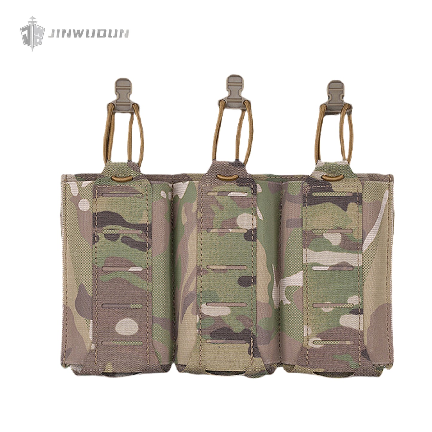 Lightweight triple elastic functional bag 5.56/7.62 multifunctional tactical molle storage bag