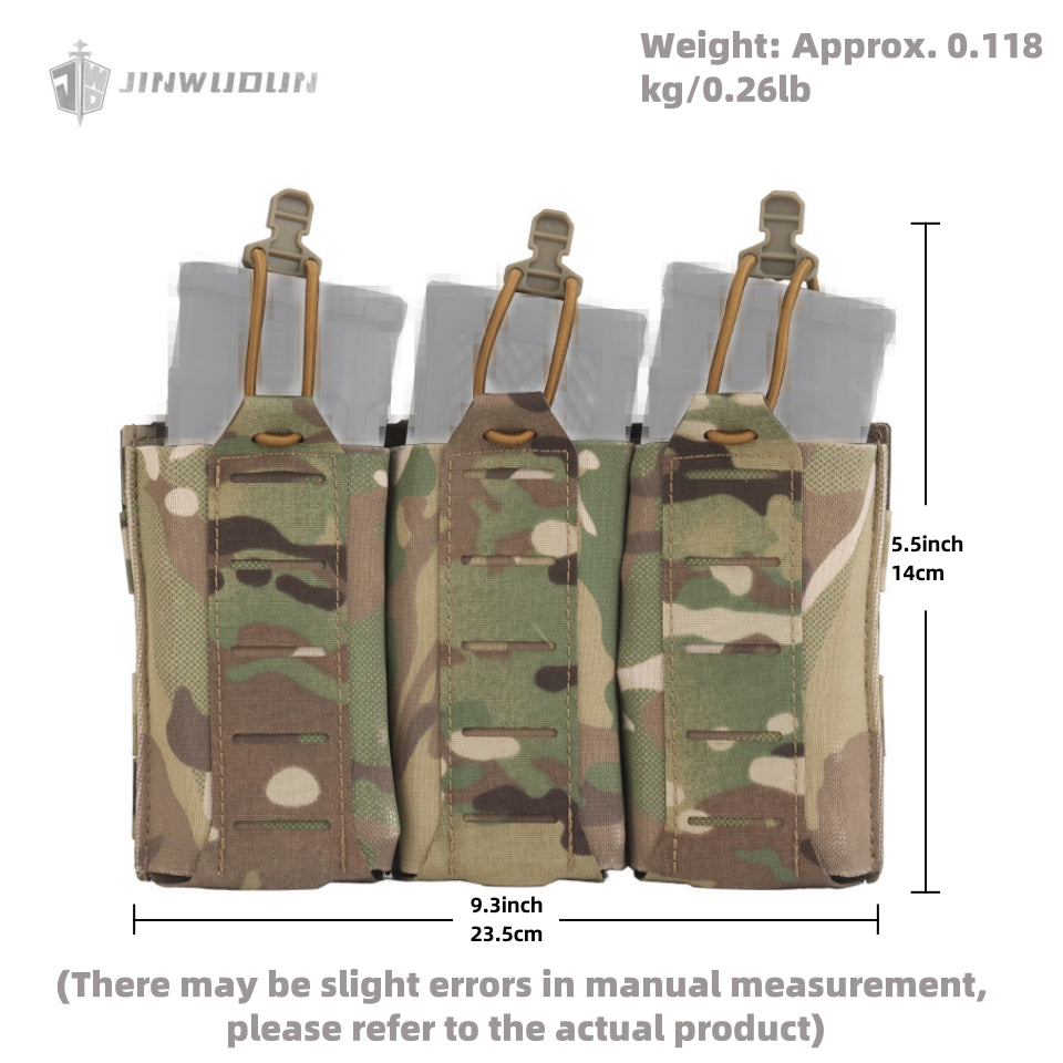5.56/7.62 tactical storage bag molle adapts to lightweight triple elastic function bag