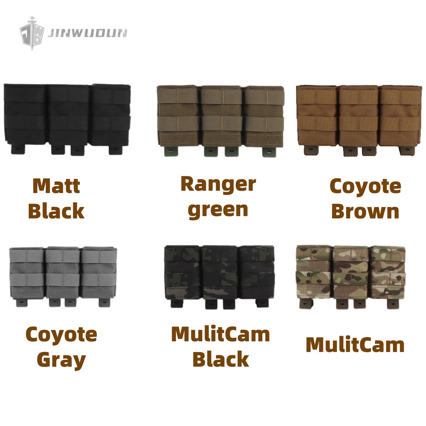 FAST Triple 5.56 Magazine Pouch (High) for Tactical MOLLE System