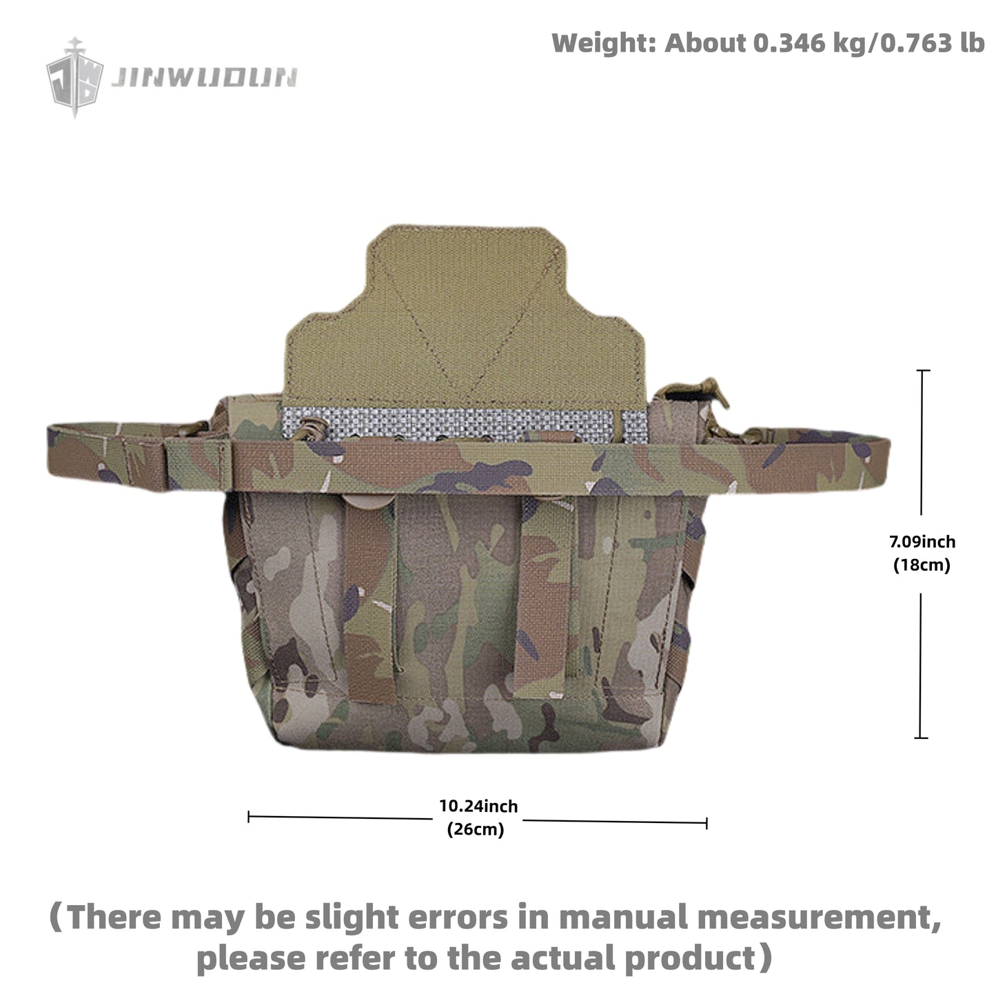 PC lower sub-bag can be assembled to adapt to tactical vest MOLLE panel large capacity storage bag