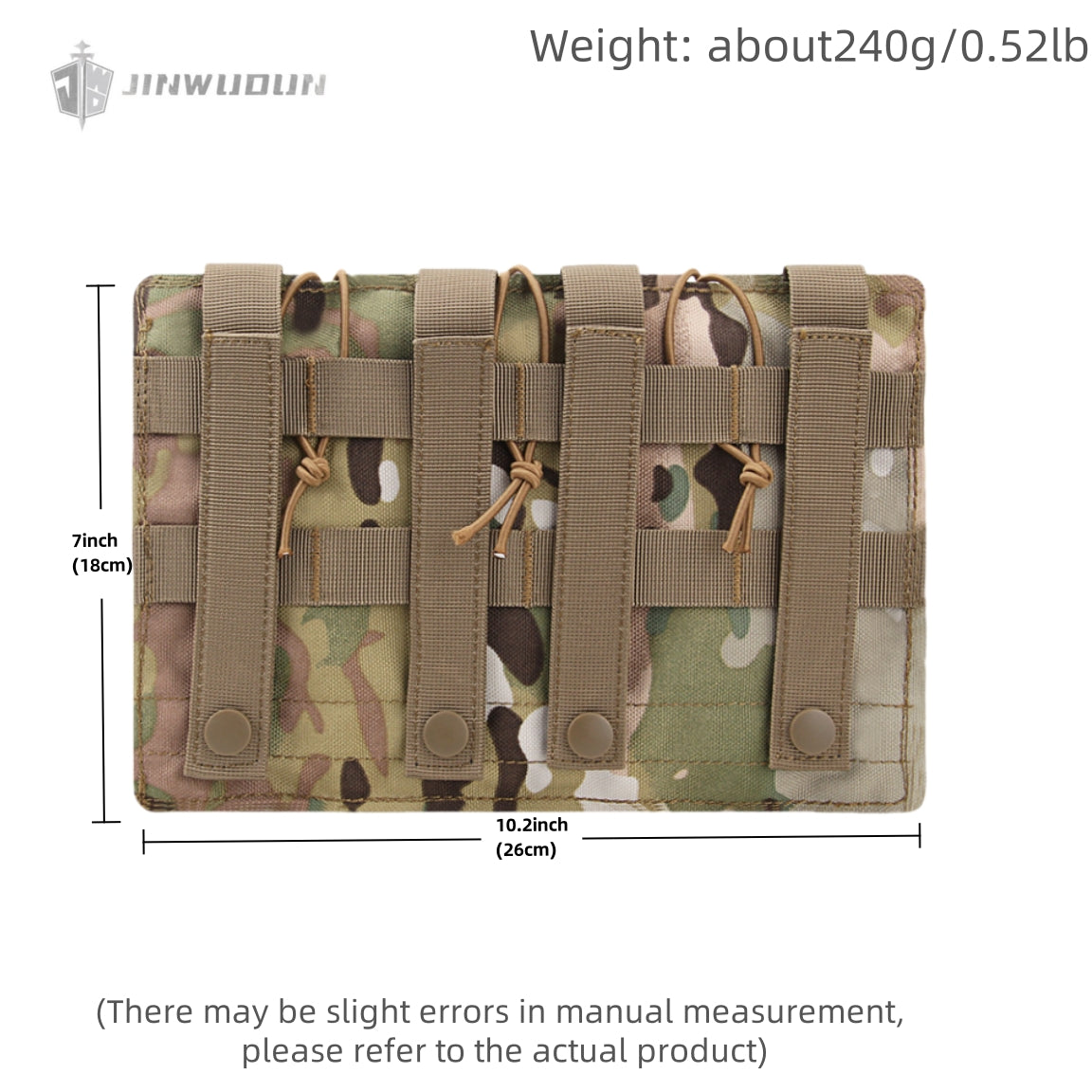 Triple AK storage bag Mollo accessory bag Outdoor military fan tool accessory bag