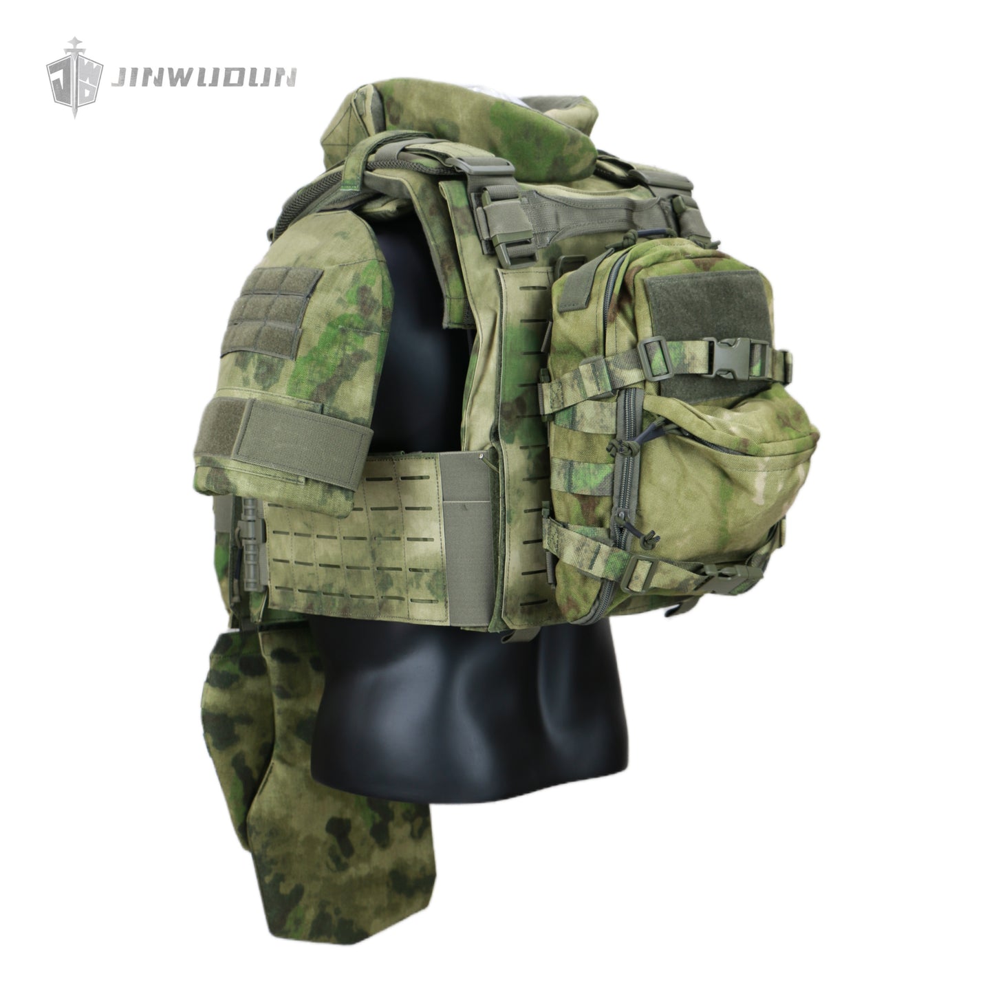 Fully protective tactical body armor - US NIJ standard level IV , modular and detachable
