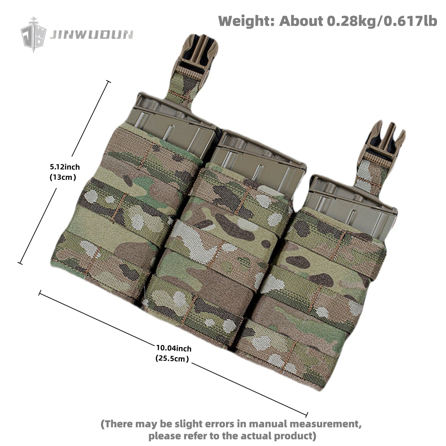FAST triple 7.62 magazine function package (high) tactical vest buckle front panel