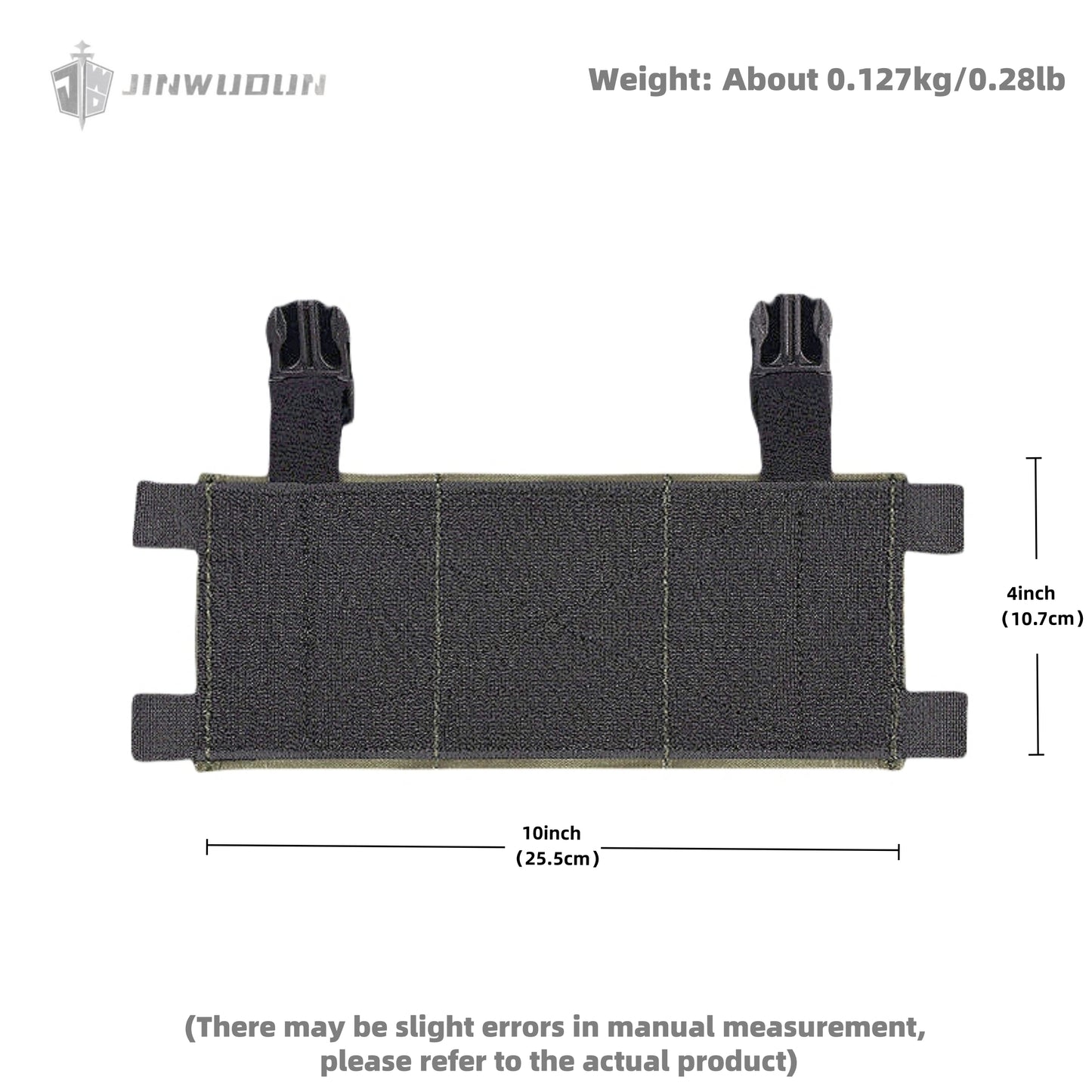 Little Dinosaur 7.62 dual-use function pack tactical vest with front mounted Velcro triple accessory pack