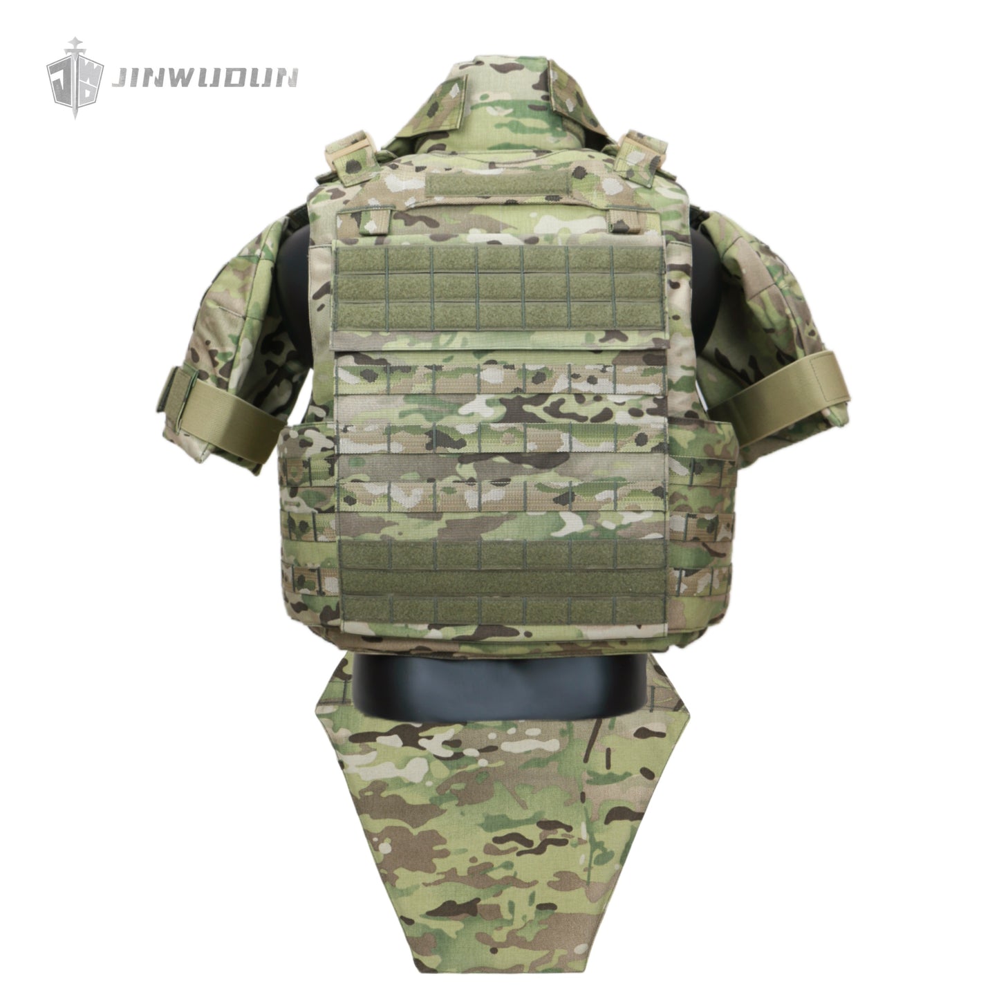 JWD-NIJ IIIA/III+/IV LEVEL Bison full protection bulletproof vest, 1000D nylon material fortress protection camouflage