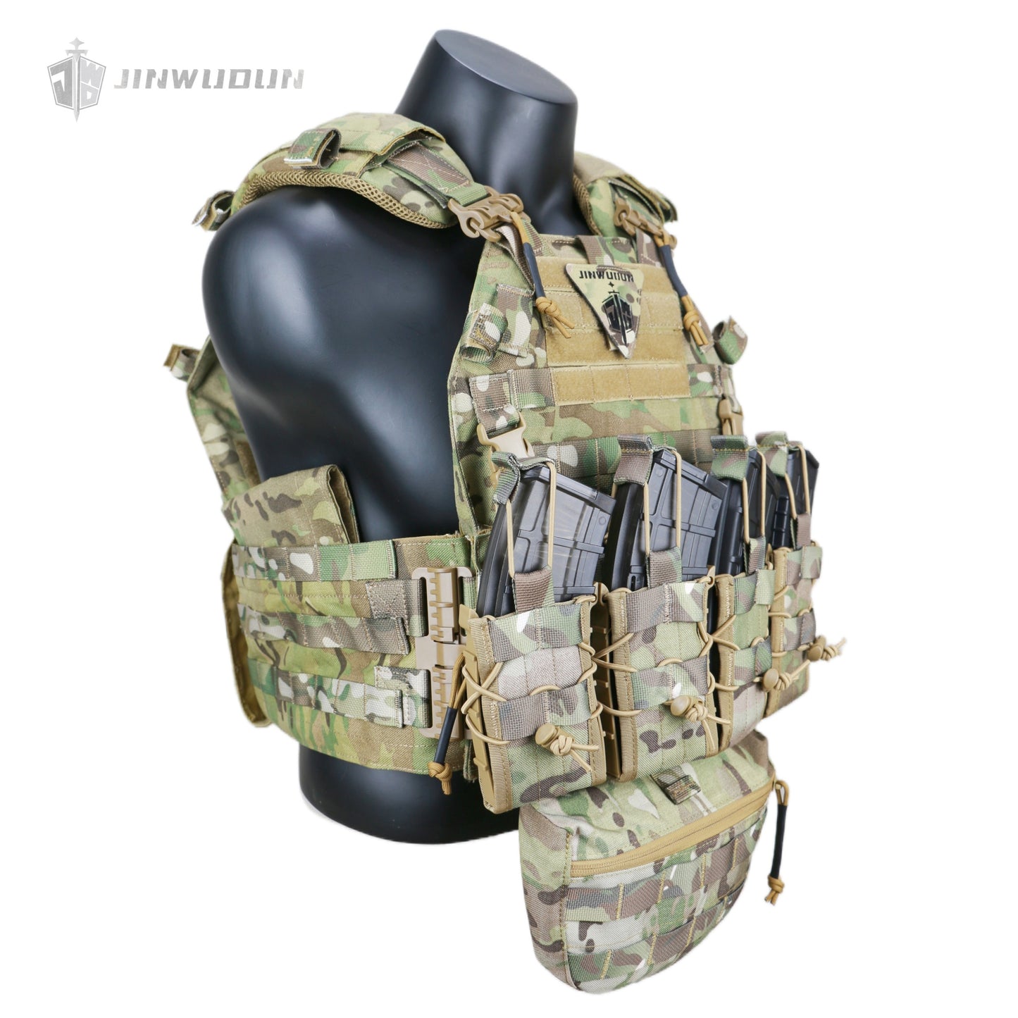 NIJ IV Level Large Waist Tactical Quick Release Vest OEM Imitation 1000D Polyester Fabric Vest