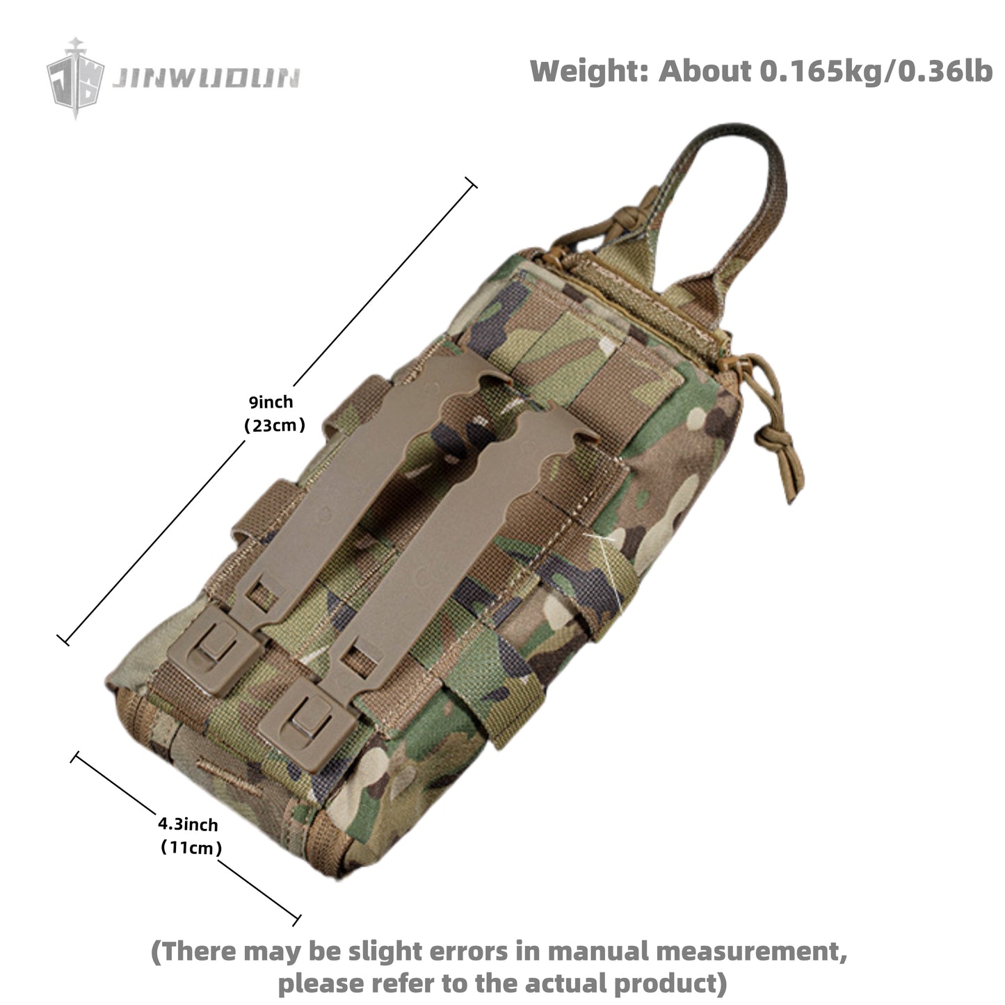 Outdoor tactical multi-functional military fan portable MOLLE medical bag rapid response first aid kit