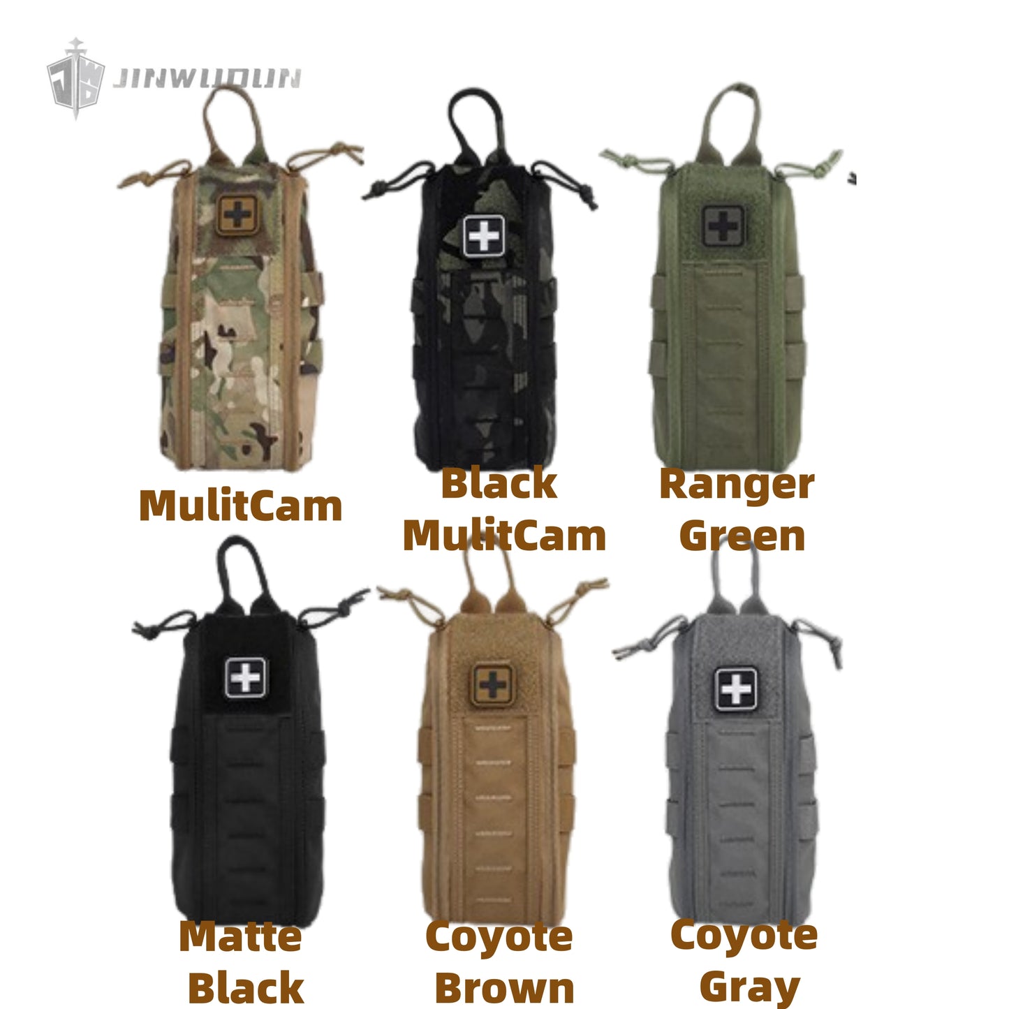 Outdoor tactical multi-functional military fan portable MOLLE medical bag rapid response first aid kit