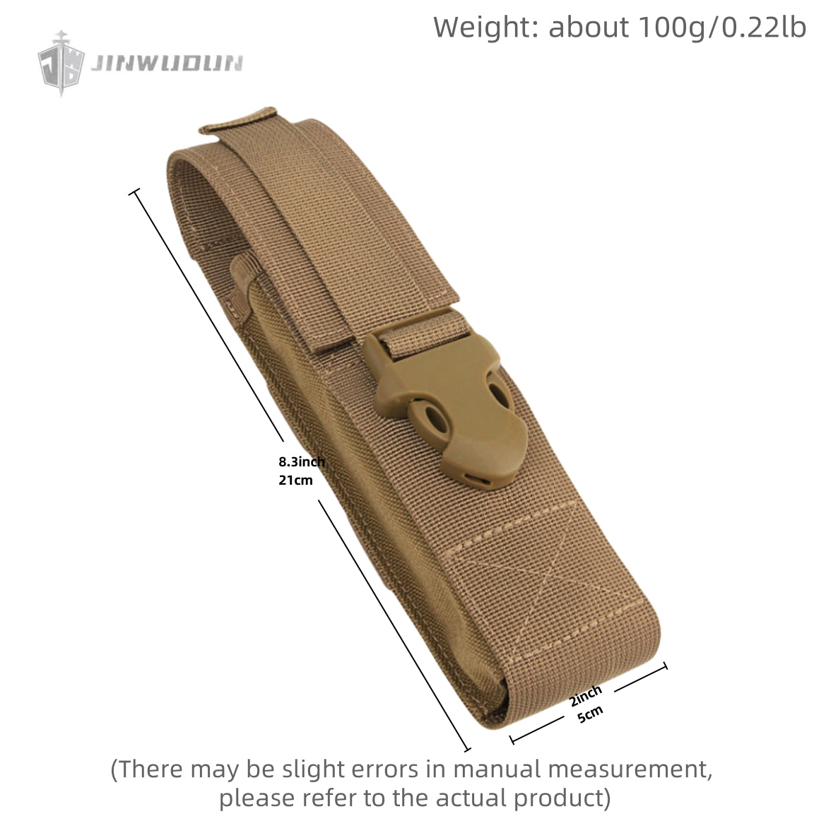 Multifunctional flashlight accessory bag MOLLE military fan tool bag flashlight case