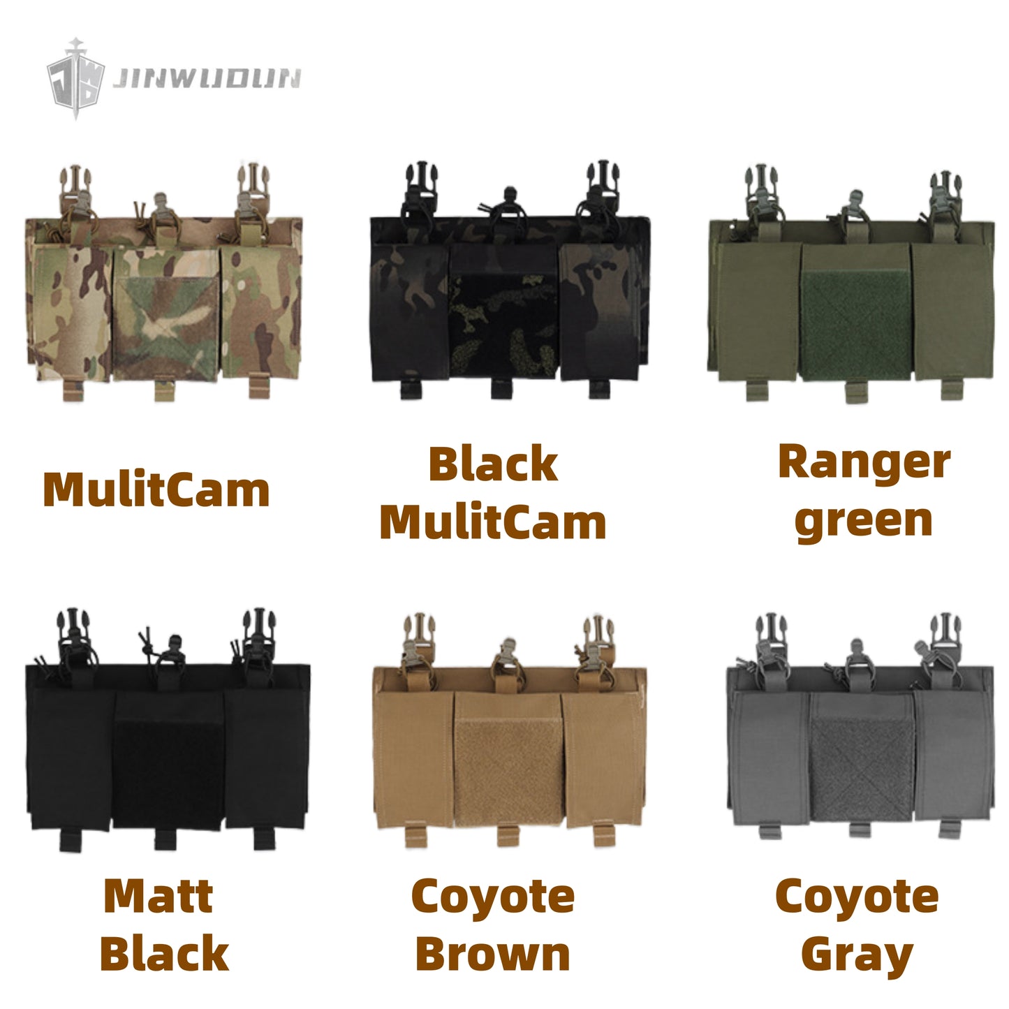 Active duty standard buckle accessory bag military fan attachment accessories triple 7.62 quick panel
