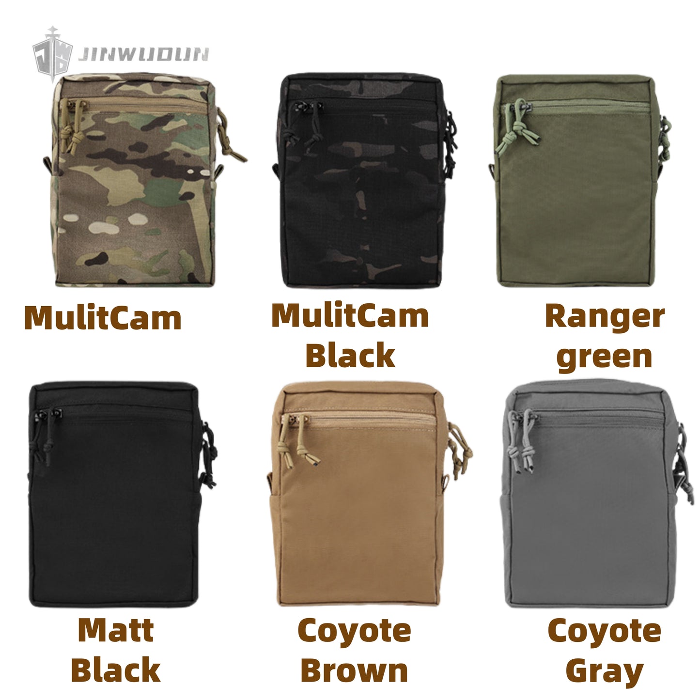 Square sundries Molle system zipper waist seal outdoor tactical small bag GP auxiliary bag (high)