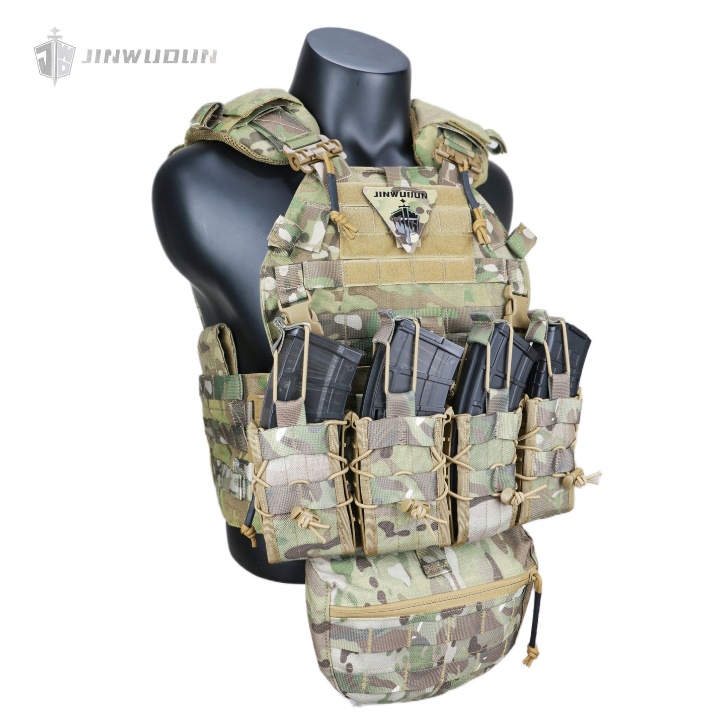 Level NIJ IV enlarged waist tactical quick-release bulletproof vest OEM replica 1000D fabric bulletproof vest