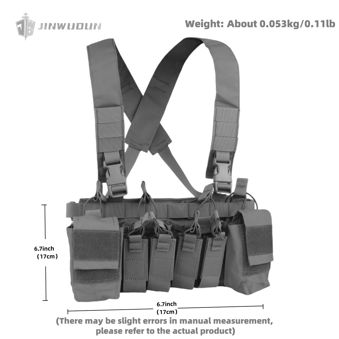Lightweight and portable D3CRX tactical vest with quad 9mm function bag and sundries storage bag