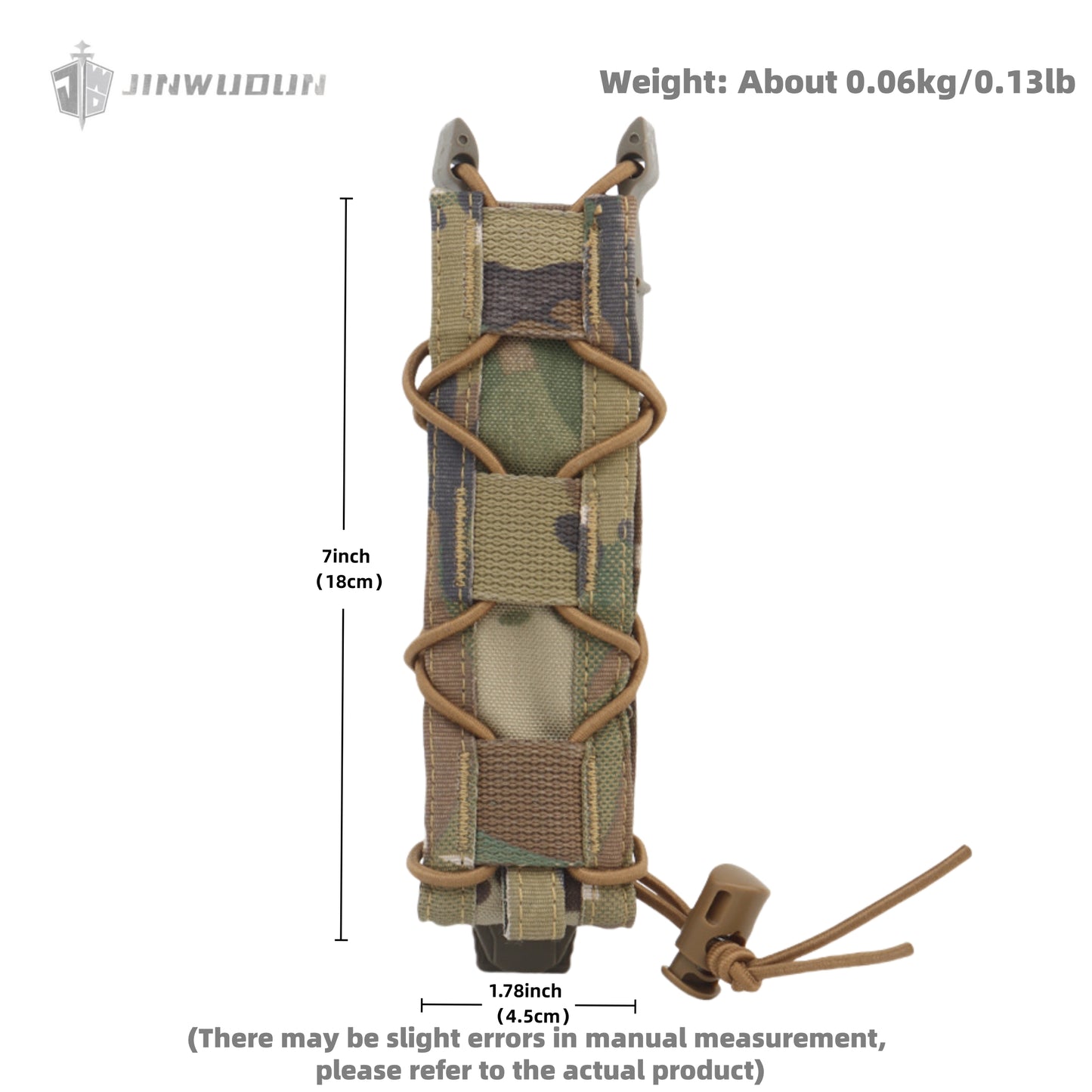 Single-link small accessory bag, tactical MOLLE miscellaneous items, Tiger long quick-draw function bag