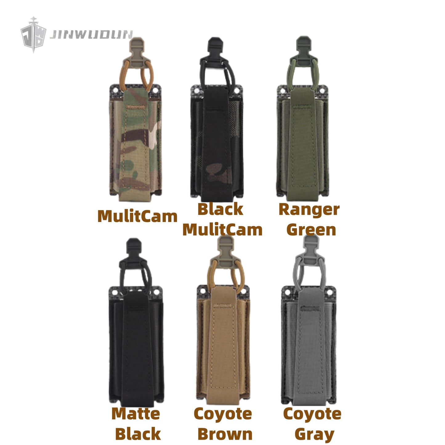 Single elastic functional bag 9mm magazine pouch flashlight holster Molle vest accessory bag