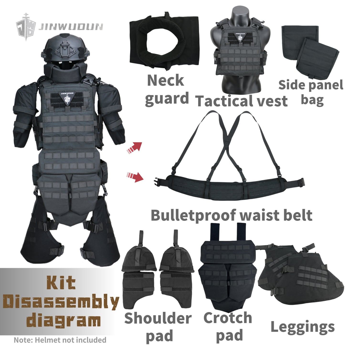 Level NIJ IV Fearless "X" Full Protection Tactical Body Armor Vest